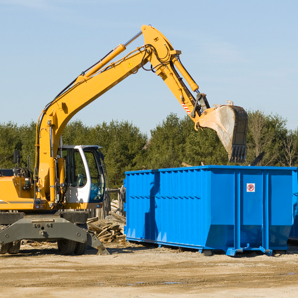 what kind of customer support is available for residential dumpster rentals in Willey